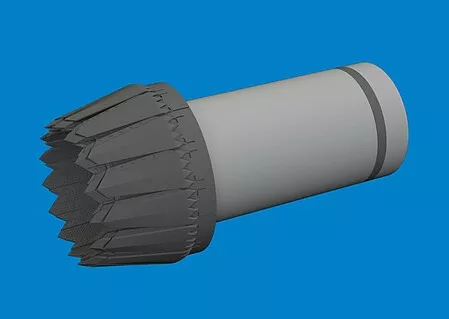 1/48 Aircraft- F35C Exhaust Nozzle for TAM (Photo-Etch & Resin)