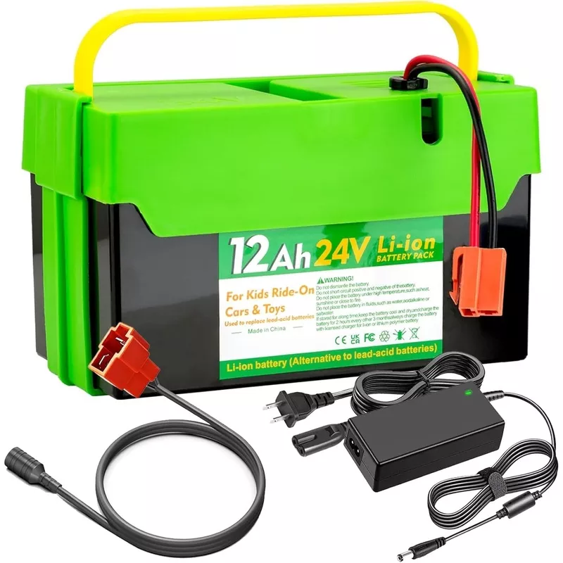 12Ah 24V Lithium-ion Battery Charger for Children’s Ride-On Vehicles
