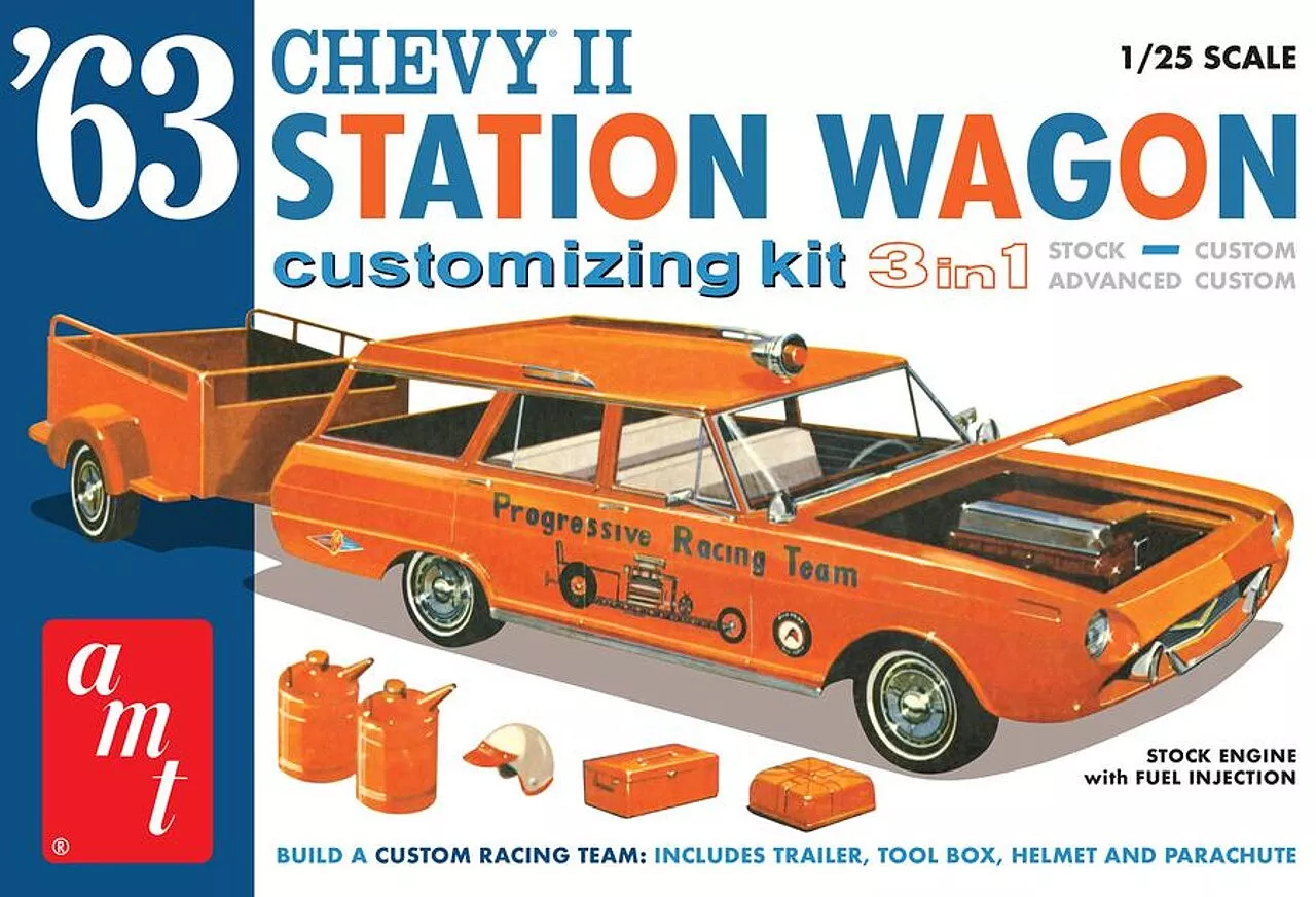 1963 ChevyII Station Wagon w/Trailer