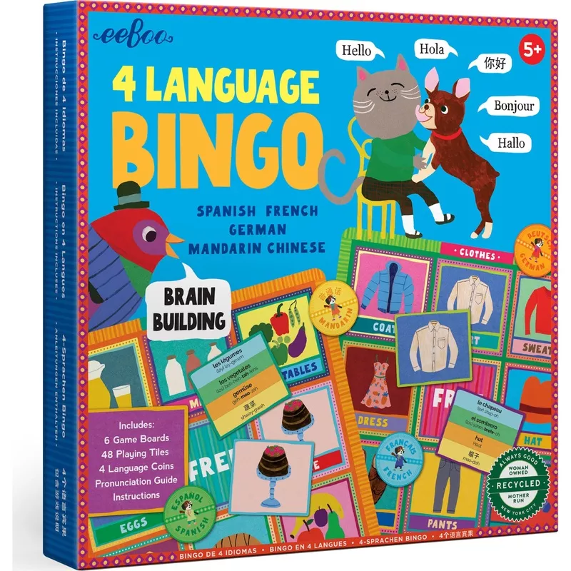 4 Language Bingo Game/Spanish