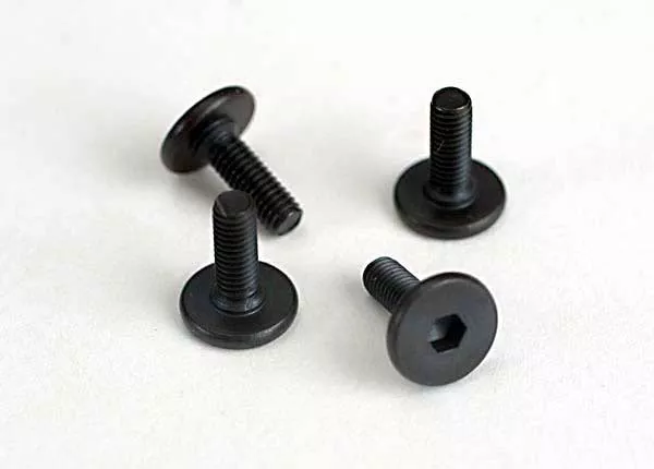 4859 Flat Head Hex Machine Eng Mnt Screws 3x10mm (4)