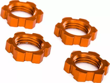 7758T WHEEL NUTS 17MM SERRATED ORANGE