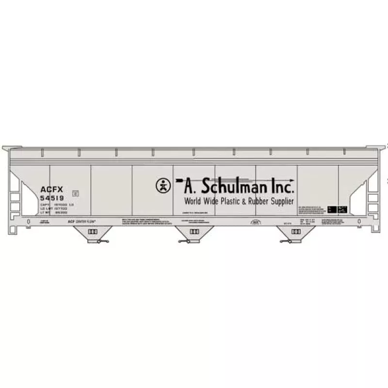 Accurail 81763 HO, ACF 3-Bay Covered Hopper, ACFX, 54519