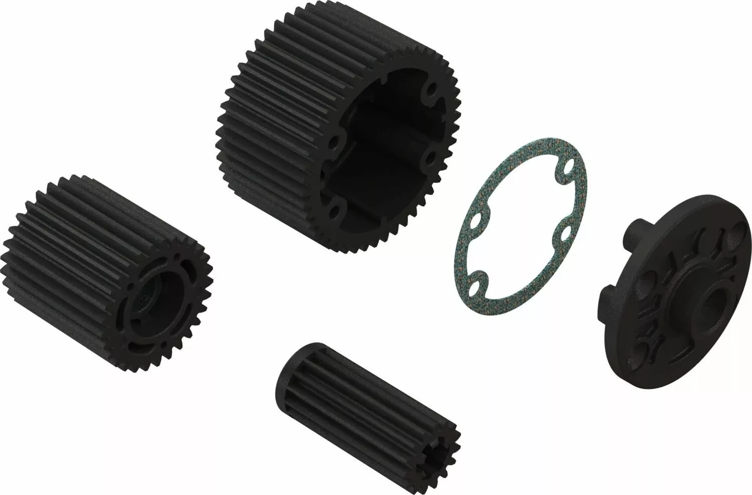 ARA311095 Diff Case and Idler Gear Set (47/15T, 0.8M)