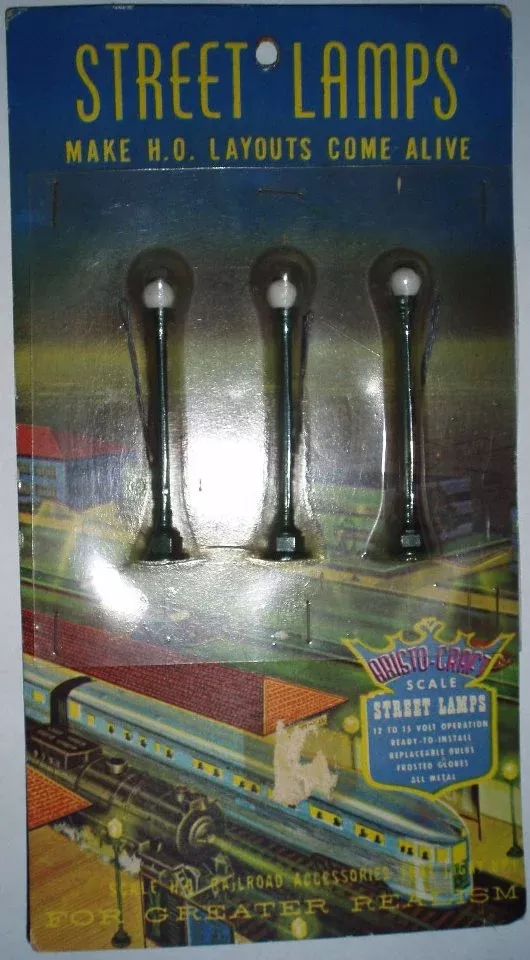Aristo-Craft 3-C HO Clear Globe Street Lamps (3)