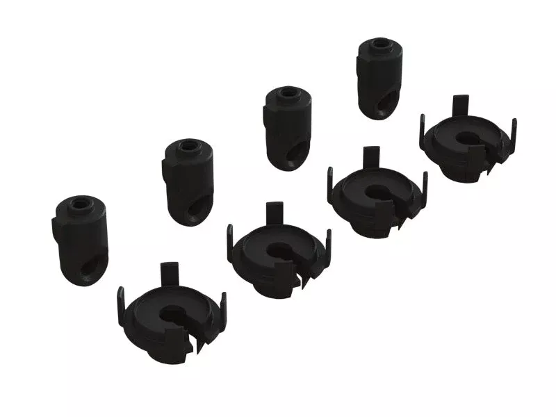 Arrma SHOCK ROD END & SPRING PERCH SET (4 SHOCKS) Kraton / Outcast 8S