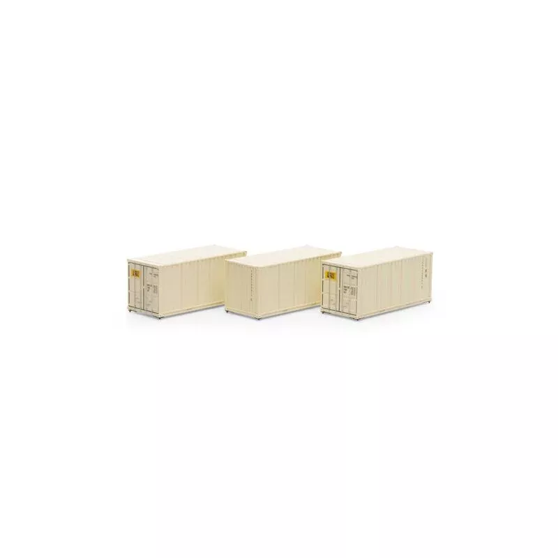 Athearn 27781 HO, 20' Corrugated Container, 3 Pack, Container King, CKRU
