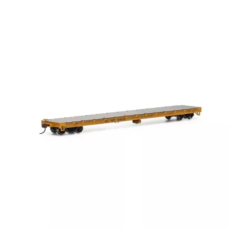 Athearn 92675 HO, 60' Flat Car, Frisco, SLSF, 3802