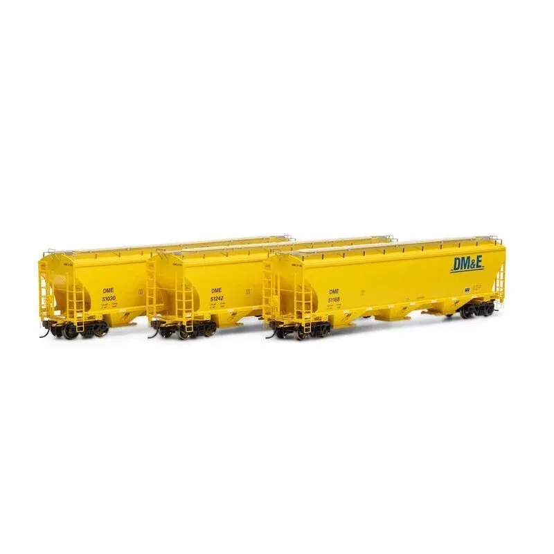 Athearn Genesis 97141 HO, Trinity Covered Hopper, 3-Pack, Dakota Minnesota and Eastern