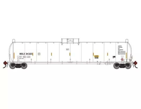 Athearn Genesis G1506 HO Scale 33K LPG Tank Car Exxon Mobil MBLX 34320