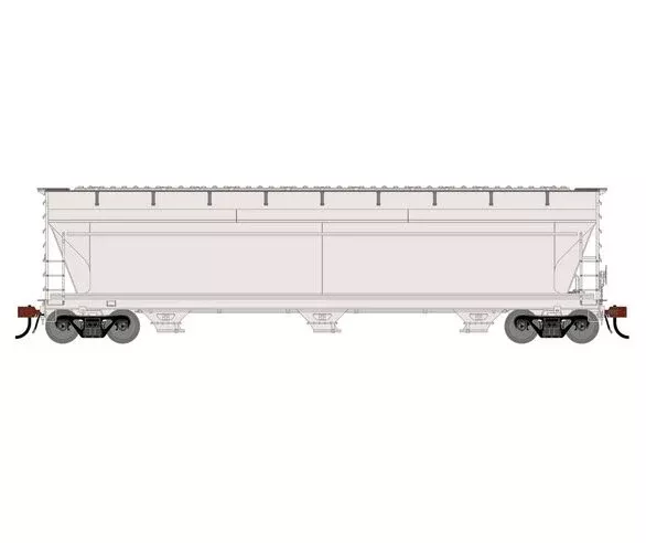 Athearn Genesis G1538 HO Scale ACF 4600 Covered Hopper Undecorated Phase I