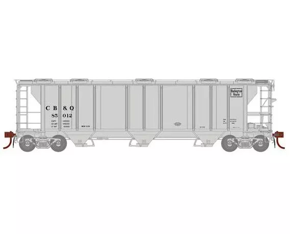 Athearn Genesis G73616 HO Scale PS-2 2893 Covered Hopper Burlington CB&Q 85012