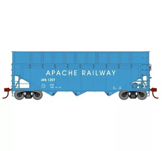Athearn RTR 1289 HO Scale 40' Woodchip Hopper w/Load Apache APA 1207