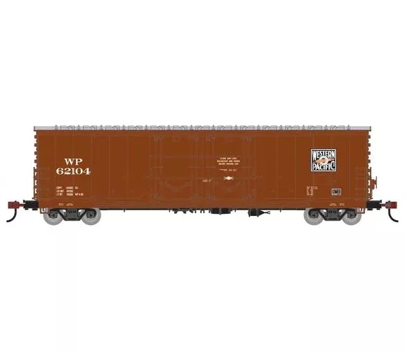 Athearn RTR 1847 HO Scale 50′ Evans Double Door Boxcar Western Pacific WP 62104