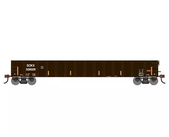 Athearn RTR 1865 HO Scale 52′ Mill Gondola SMBC Rail Services SOXX 526029