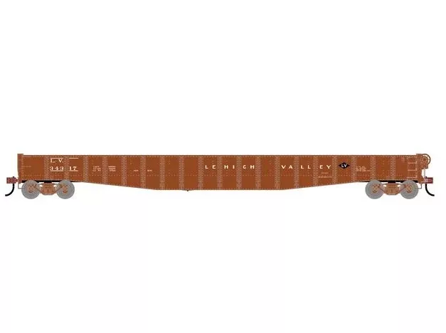 Athearn RTR 1953 HO Scale 65' Mill Gondola Lehigh Valley LV 34317