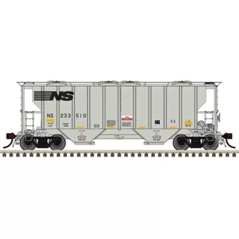 Atlas 20 007 696 HO, Portec 3000 Covered Hopper, Norfolk Southern, NS 233550