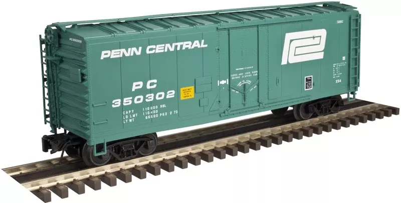 Atlas 2002360 O Penn Central 40′ Plug-Door Boxcar (2-Rail)