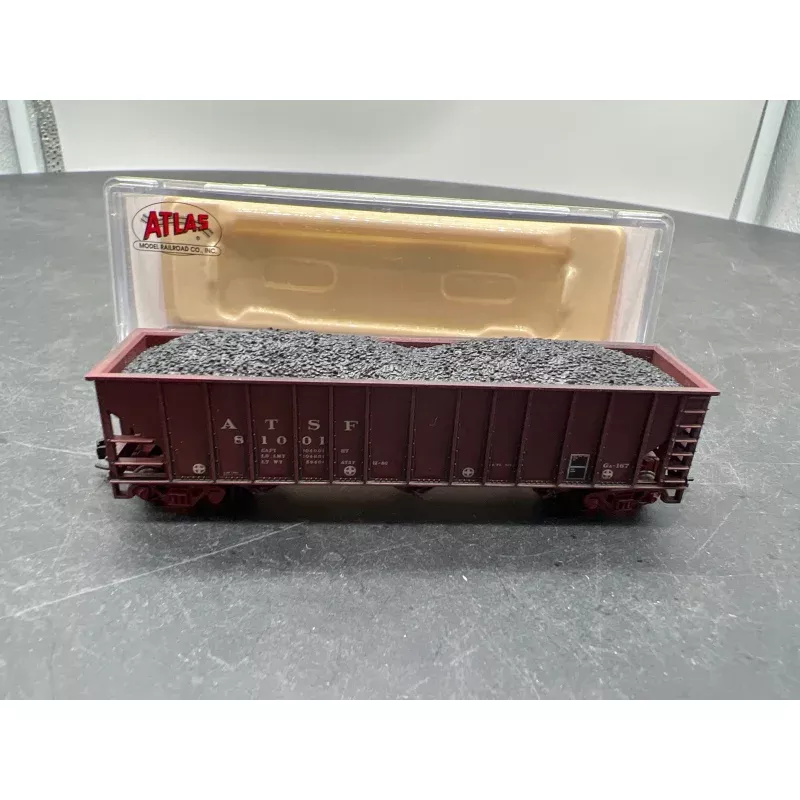 Atlas 50000737 ATSF Hopper Car N SCALE WEATHERED AS IS Like New