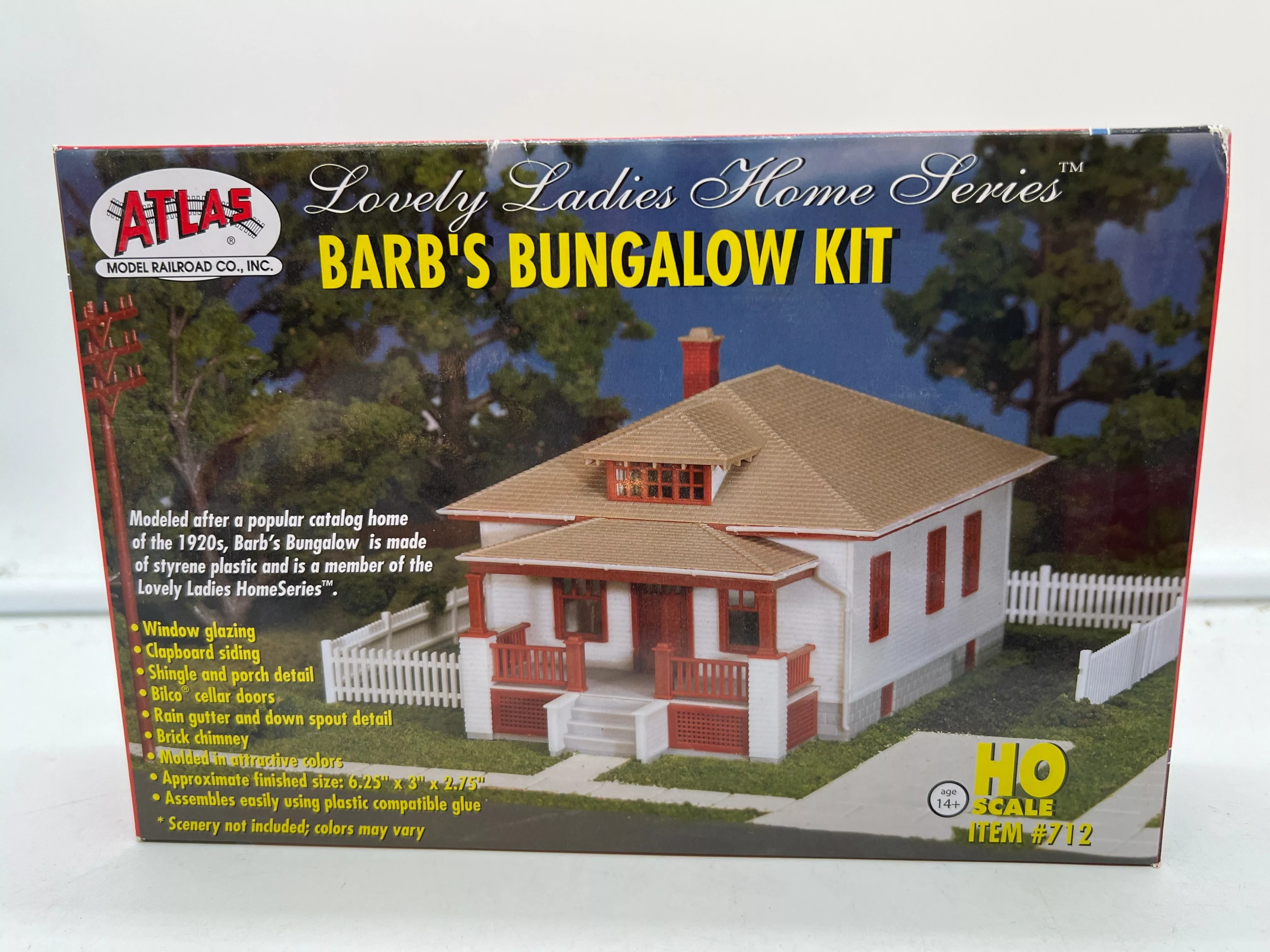 Atlas 712 Barb’s Bungalow House Building Kit HO ScaleNEW