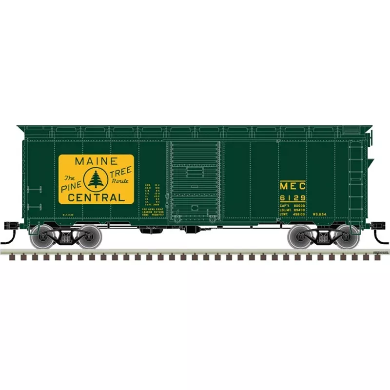Atlas Trainman 20006245 Ho ’37 40’Boxcar Kit Mc 6154