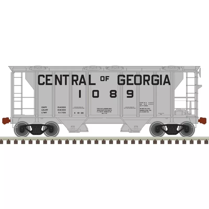 Atlas Trainman 20006557 Ho Ps-2 Cvd Hopper Cofg 1089