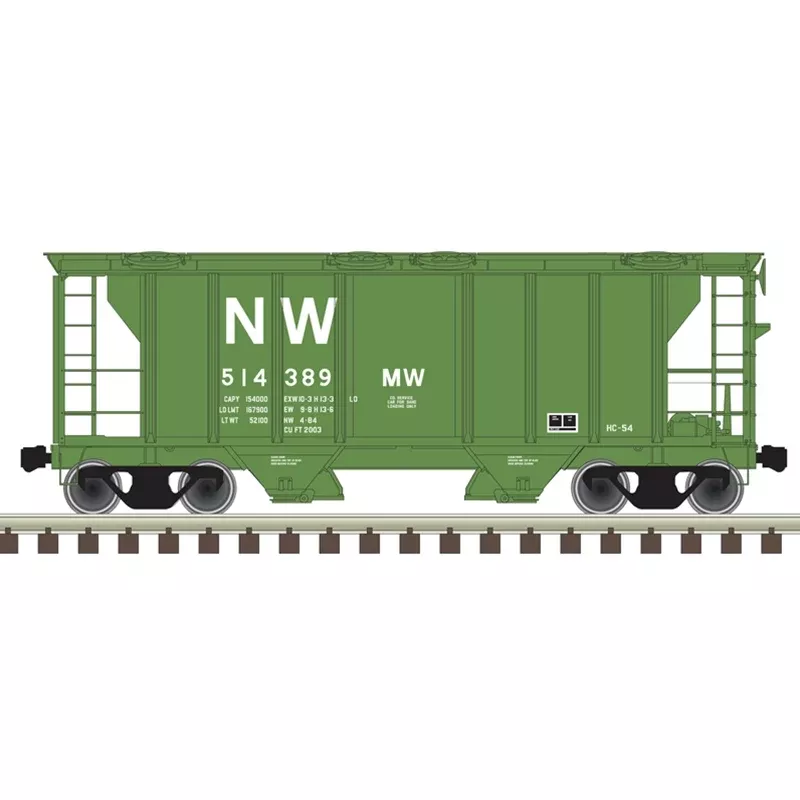 Atlas Trainman 20006561 Ho Ps-2 Cvd Hopper N&W 514385