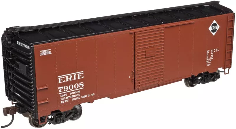 Atlas Trainman 21003231 HO Scale 40′ 1937 AAR Boxcar Kit Erie 79008