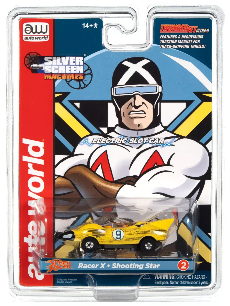 Auto World 381 HO Scale Thunderjet Ultra-G Silver Screen Machines – Racer X