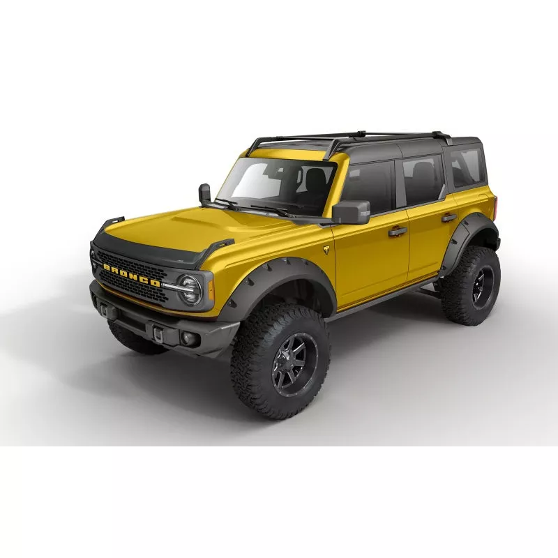 AVS 21-23 Ford Bronco 2/4Dr. Excl. Raptor Aeroskin Low Profile Hood Shield – Matte Black