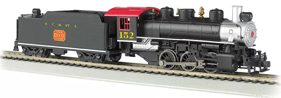 Bachmann 50616 HO Scale 0-6-0 Steam Locomotive with Smoke NC&StL 152