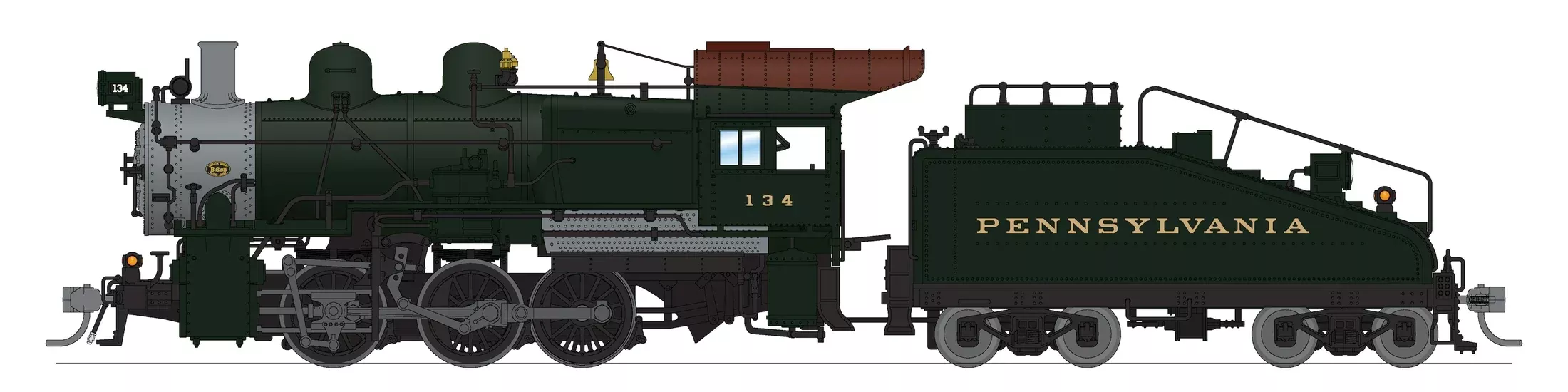 BLI 9171 HO Scale 0-6-0 B6sb Steam Loco Pennsylvania PRR Post-War 909 Paragon4