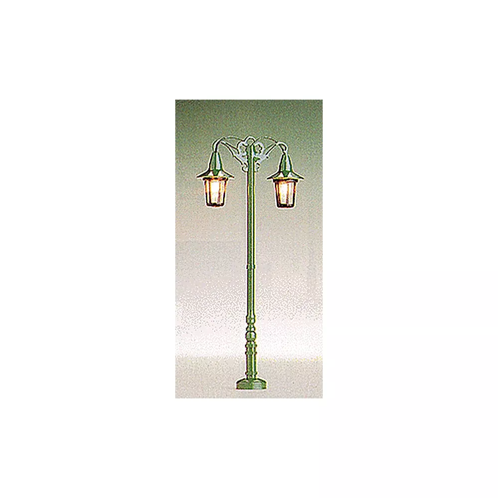 Brawa 5222 HO Scale Historic Park Light — Double-Arm Hanging, Height: 3-1/2″ 8.9cm