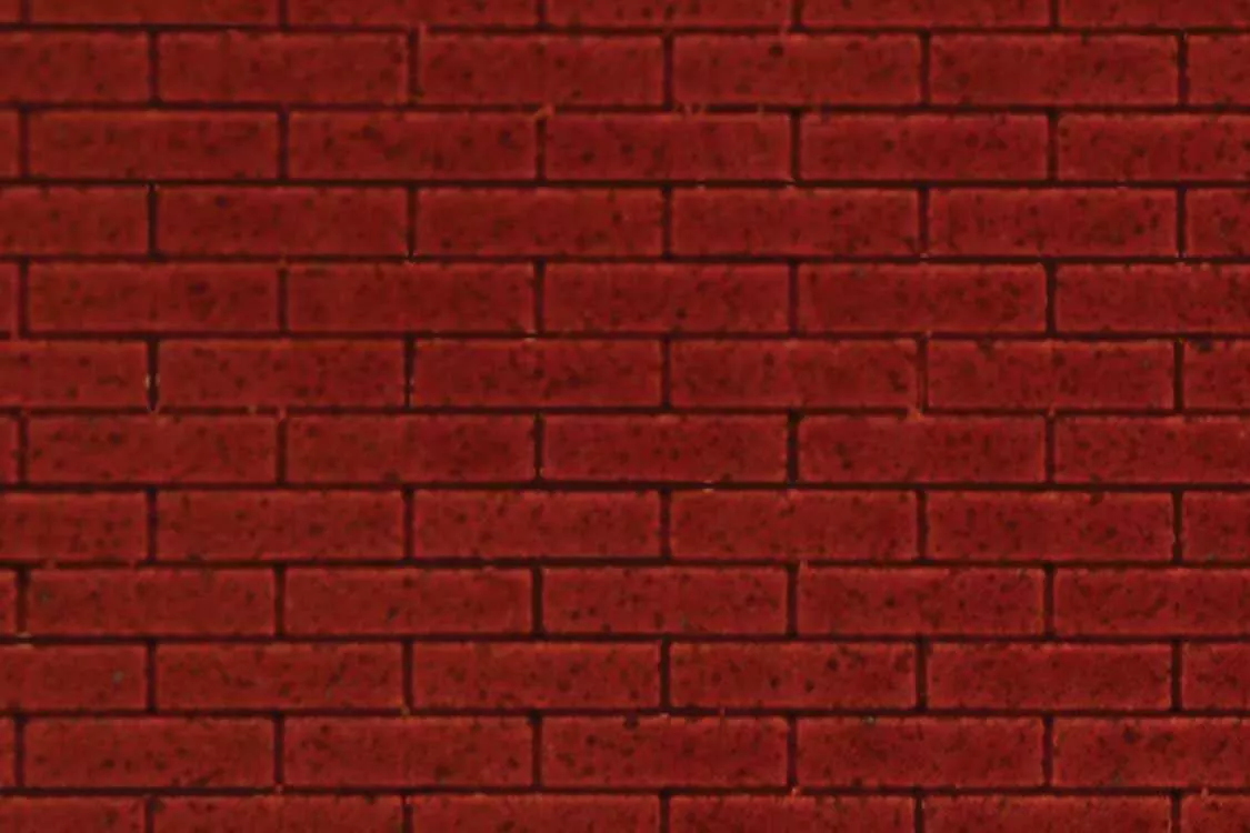 Chooch HO/O 8671 Dark Red Flexible Brick Sheets, Large Brick Paver (2)