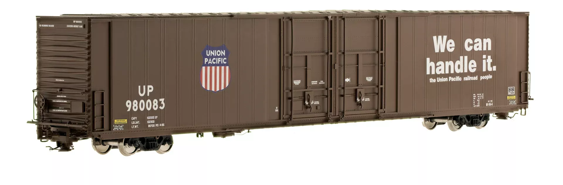 Class One Model Works FC00323 HO Scale Thrall 86' 4 Door Boxcar Union Pacific UP 980083