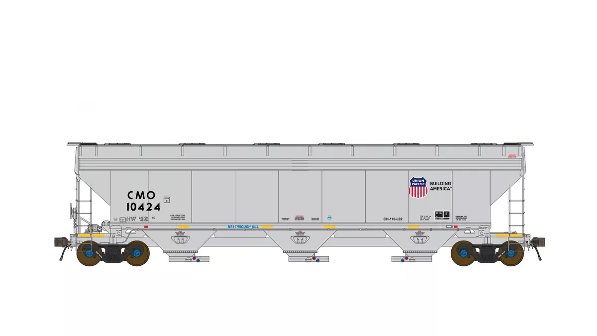 Class One Model Works FC00519 HO Scale ARI 5200 Covered Hopper UP/CMO 10518