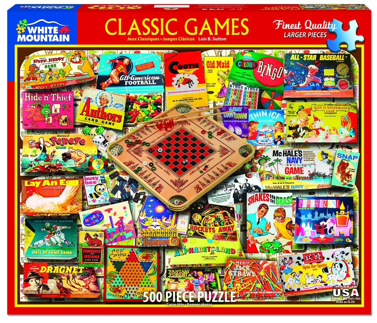 Classic Games (1438pz) – 500 Piece Jigsaw Puzzle