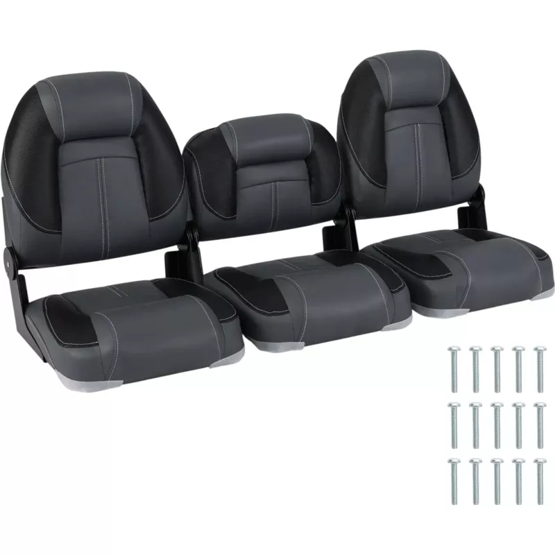 Costway 3-Pack Folding Boat Seats 28D Soft Sponge Padding 62954272 New
