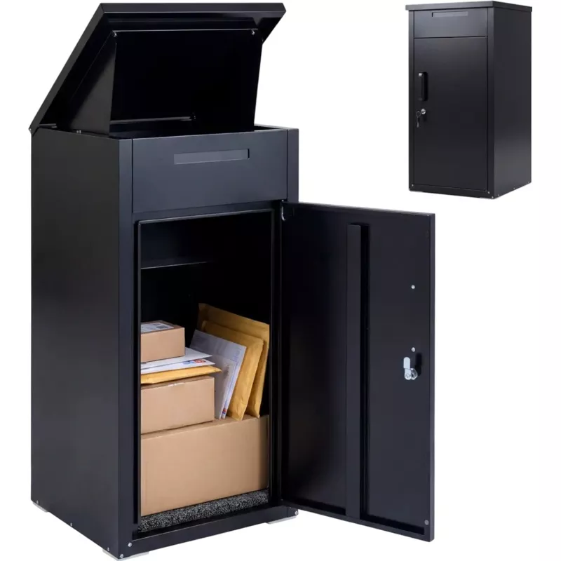 Costway Lockable Package Delivery Box Anti-Theft 16739536 New