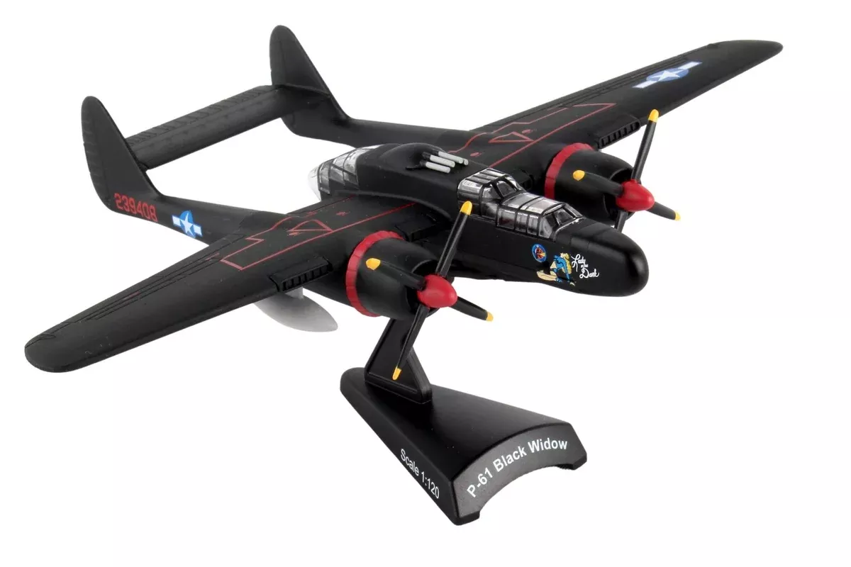 DARON PS5334-2 Postage Stamp 1/120 P-61 Black Widow Ladyinthedark Aircraft