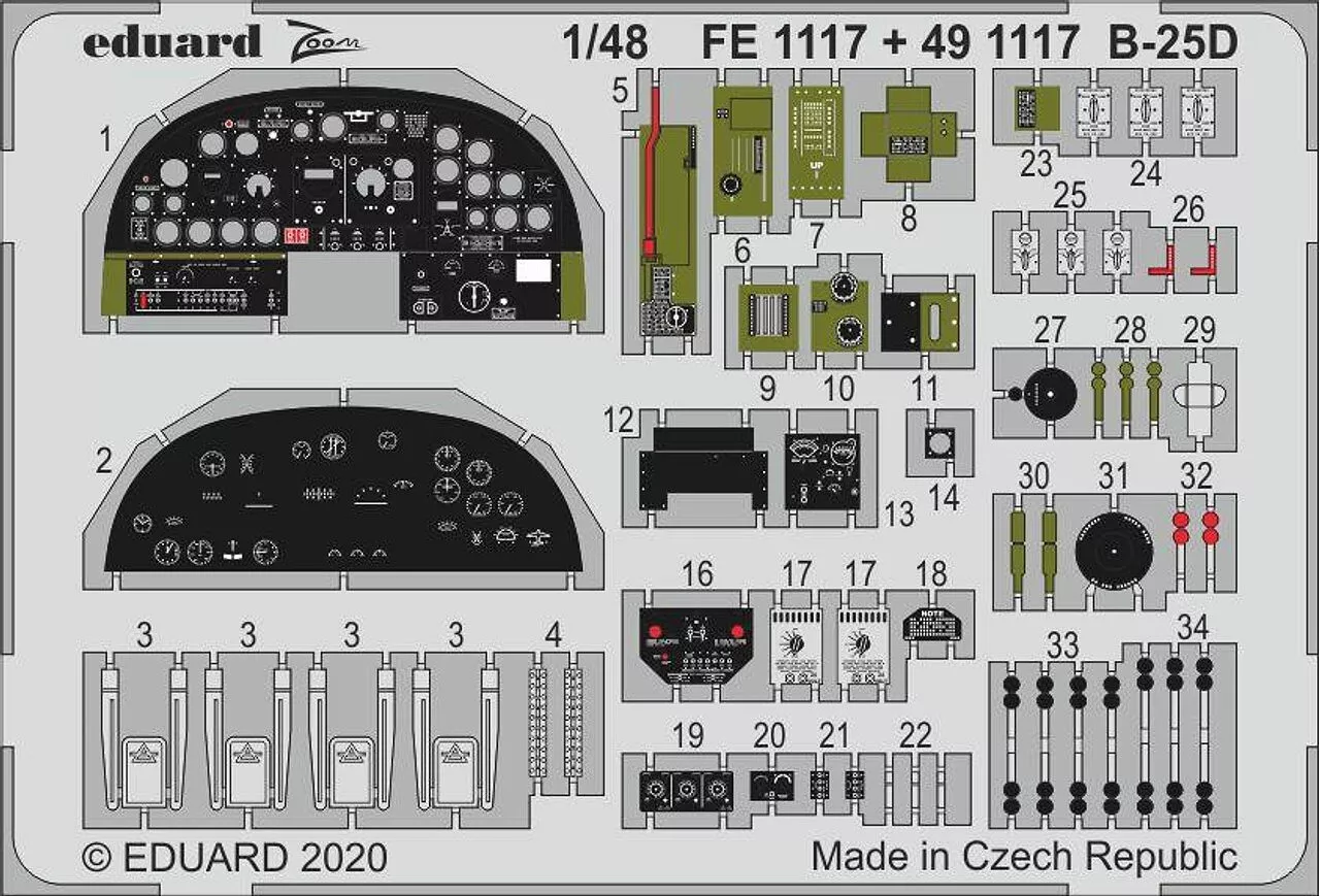 EDUFE1117 B-25D 1/48