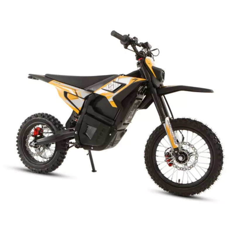 Eunorau S1 Kids Electric Dirt Bike – 60V, 30Ah, 4800W Peak Mid-Drive Motor, Range up to 24 Miles, Max Speed 43MPH – 100% Financing Available! Orange