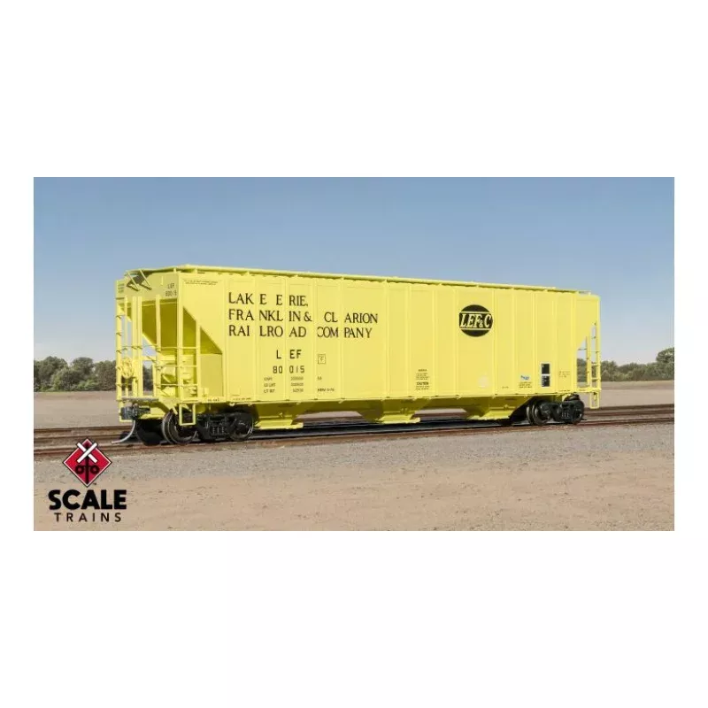 ExactRail Evolution 1723-2 HO, 4780 Covered Hopper, LEF, 80019