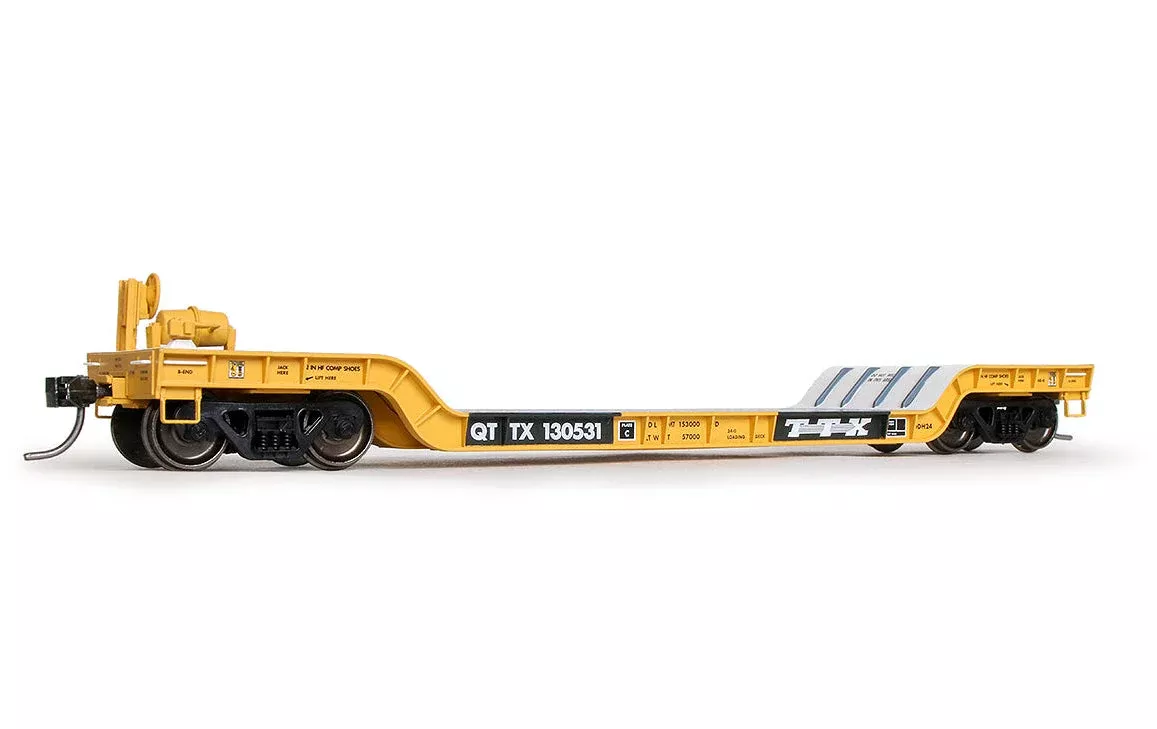 Exactrail Evolution EE1760-4 HO Scale Depressed Center Flatcar Trailer Train "1995" QTTX 130534