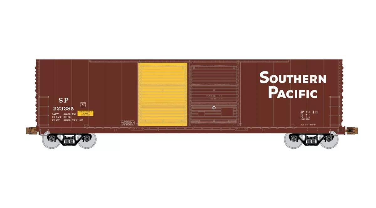 Exactrail Express EX1015-5 HO Scale Gunderson 5200 Boxcar Southern Pacific “Eugene” SP 223563