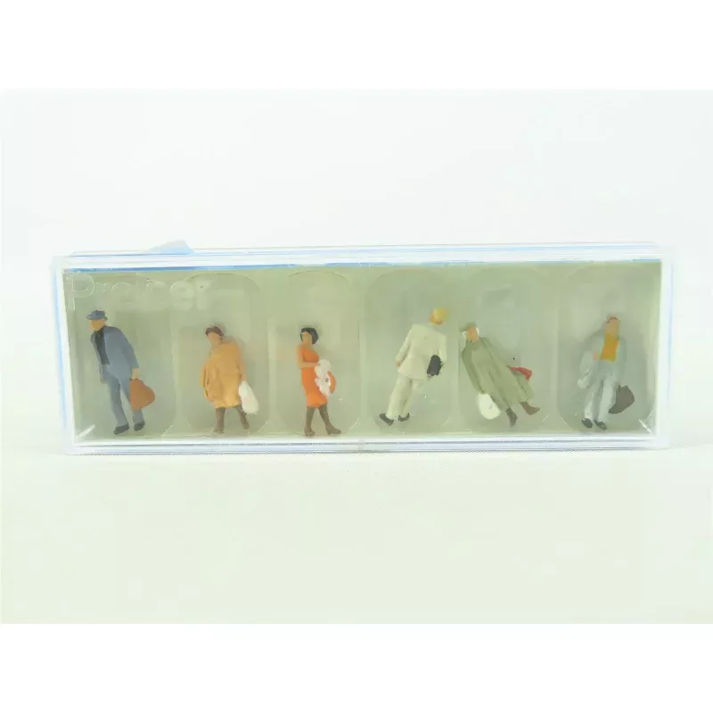 HO 1/87 Scale Preiser Figure Set #14027 Passengers