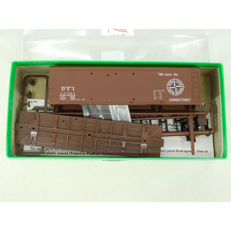 HO Scale Bowser Kit 55348 DTI Detroit Toledo & Ironton Steel Box Car #12301