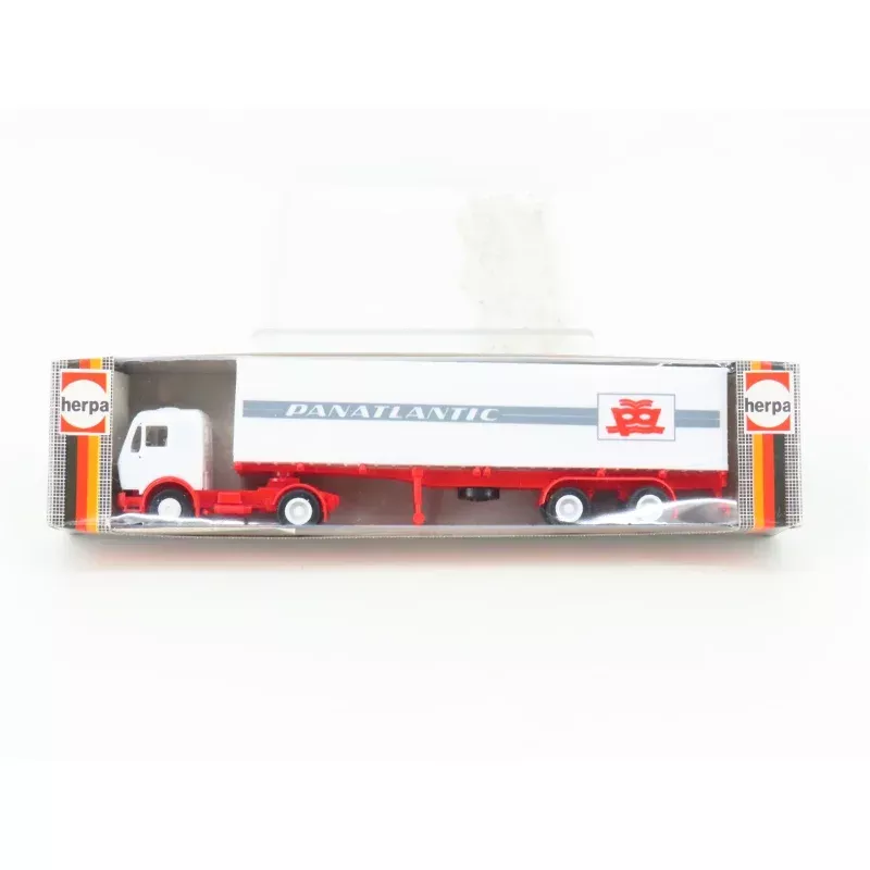 HO Scale Herpa White Tractor Trailer w/ Panatlantic Container