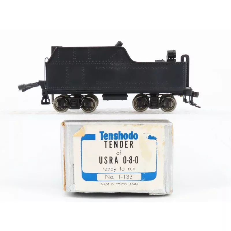 HO Scale Tenshodo BRASS T-133 Unlettered USRA Tender w/Pre-Installed DCC & Sound