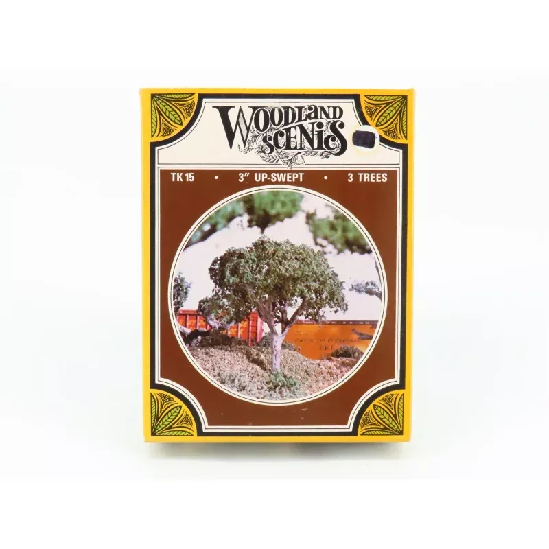 HO Scale Woodland Scenics TK15 3 Up-Swept 3-Tree Pack